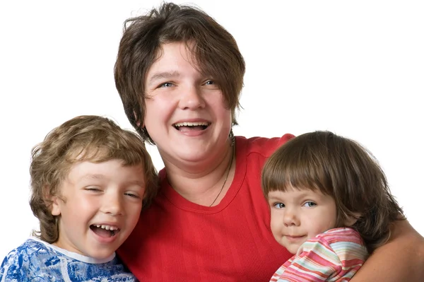 Casual portrait mothers with children — Stock Photo, Image