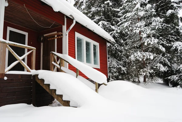 Klein landhuis in finland — Stockfoto