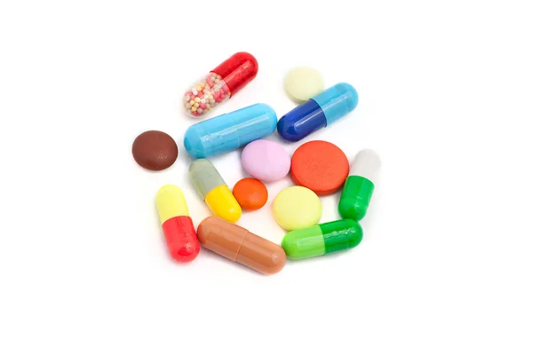 Vitamine, Pillen und Tabletten — Stockfoto