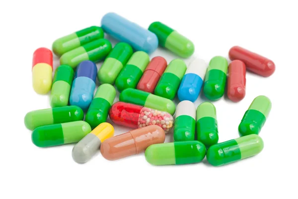 Vitamíny, prášky a tablety — Stock fotografie