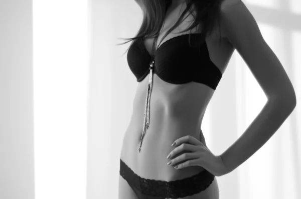 Sexy Frau mit perfektem Körper — Stockfoto