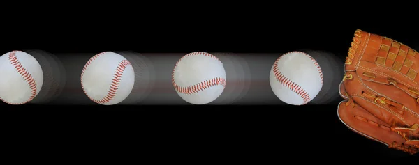 Bolas de basebol rápidas . — Fotografia de Stock