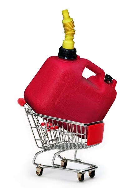 Red Gas Can. — Stock Photo, Image