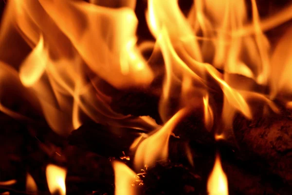 Ogień w twój kominek — Zdjęcie stockowe