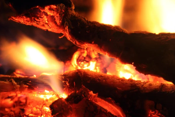 Ogień w twój kominek — Zdjęcie stockowe