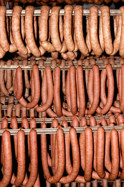 Sausage background — Stock Photo, Image