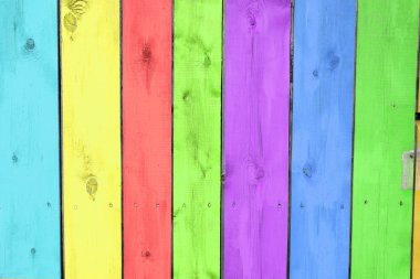 Colourful fence clipart