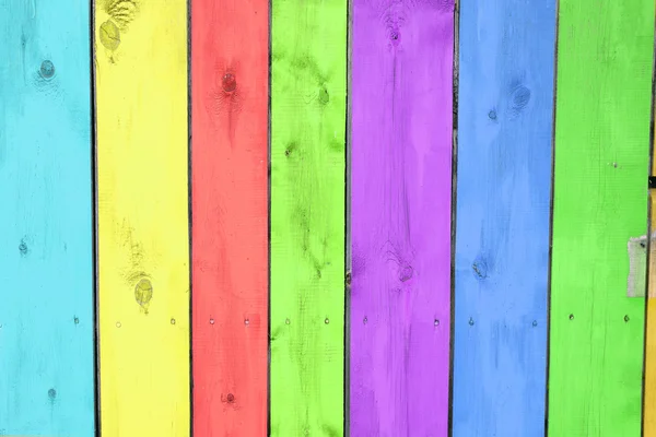 Colourful fence — Stock Photo, Image