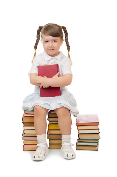 本を持ってる女の子 — ストック写真