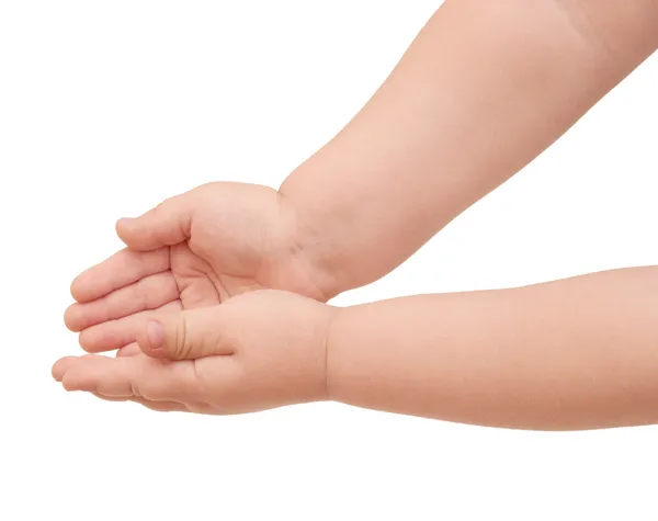 Handen van een klein kind — Stockfoto