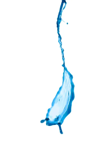 Blue transparent water splash — Stock Photo, Image