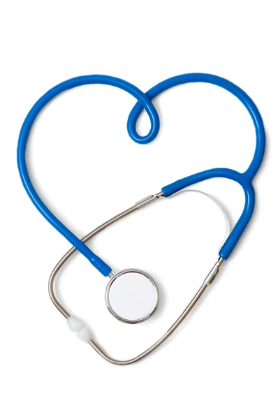 Stethoscope in the form of a heart sign — Stock Photo, Image