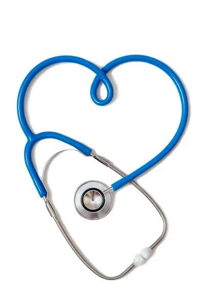 Stethoscoop in de vorm van hart teken — Stockfoto