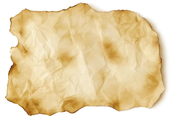Spalonej starych arkuszy papieru — Zdjęcie stockowe