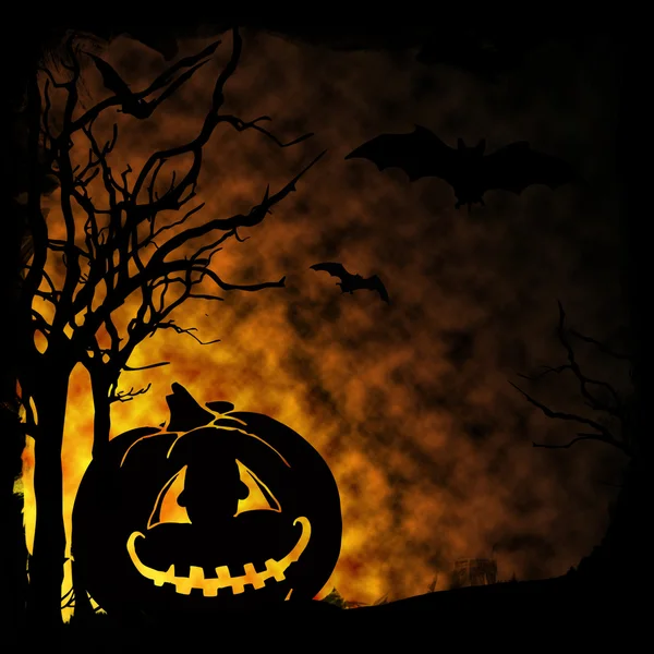 Tło Halloween dynia — Zdjęcie stockowe