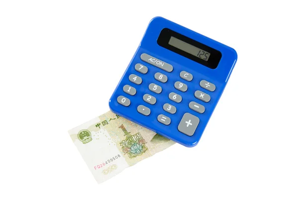 Money with calculator — Stock Photo, Image