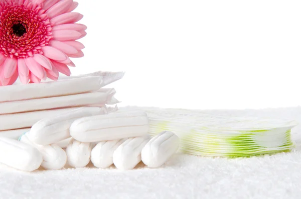 Tampons and pads — Stock Photo, Image