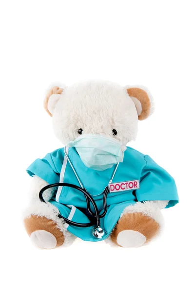 Teddybär als Arzt Stockfoto