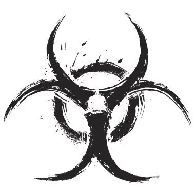 Biohazard symbol clipart
