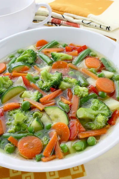 Diyet sebze çorbası — Stok fotoğraf