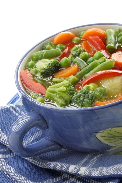 Dieet soep met verse groenten — Stockfoto