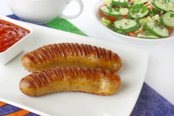Fried sausage — Stock Photo, Image