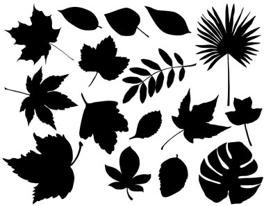 Foliage silhouette clipart