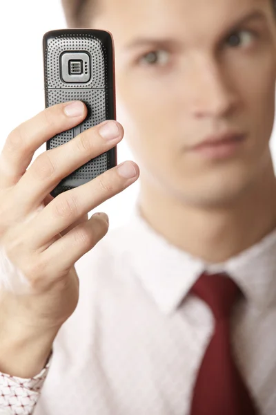 Using cell phone — Stock Photo, Image