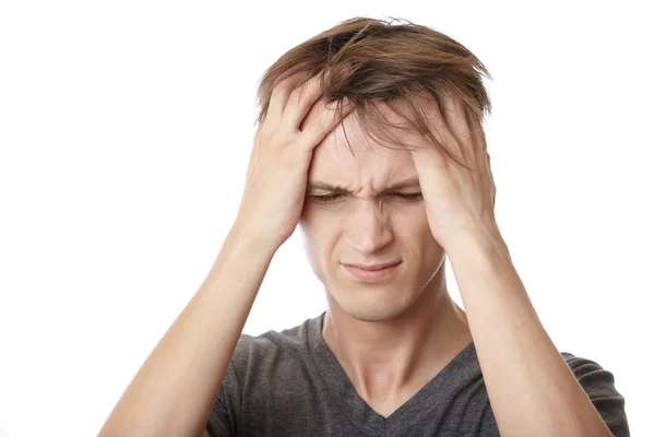 Emotionell stress och huvudvärk — Stockfoto