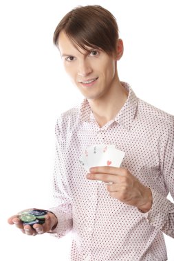 Poker player clipart