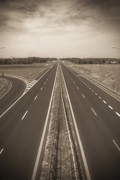 Boş asfalt karayolu — Stok fotoğraf