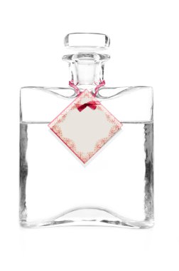 Carafe with vodka and empty cotillion on it clipart