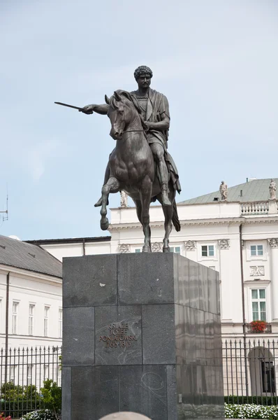 ワルシャワ、ポーランドの王子ヨセフ ポニアトフスキの記念碑 — ストック写真
