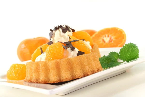 Mandarins pie — Stock Photo, Image