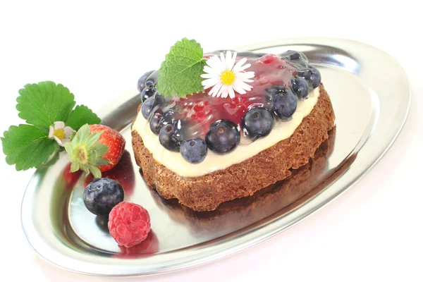 Wild berry tart — Stock Photo, Image