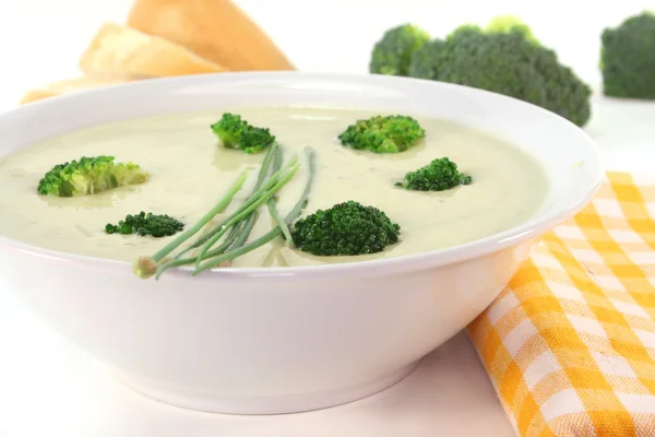 Crema de sopa de brócoli — Foto de Stock