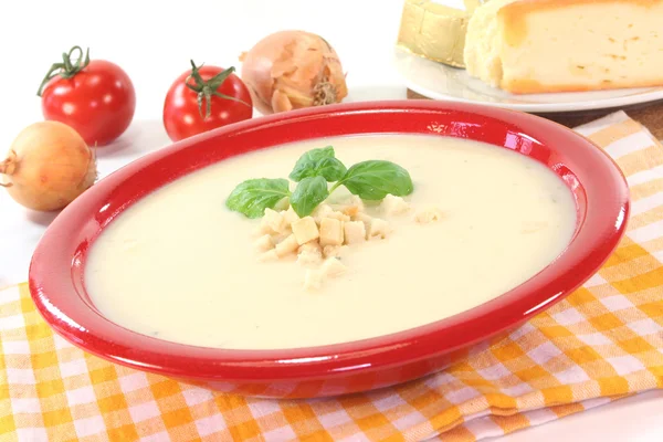 Sopa de queijo — Fotografia de Stock