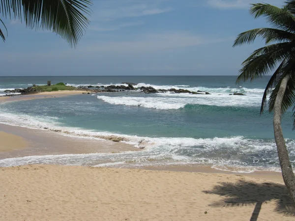 Ceylon in de Indische Oceaan, strand in tangalle — Stockfoto