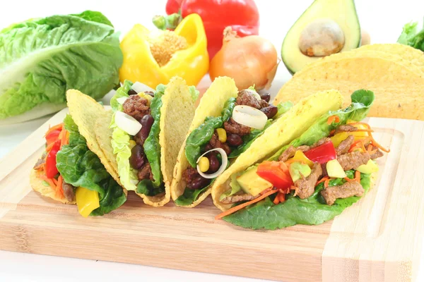 Mexican tacos with beef — Stock Photo, Image