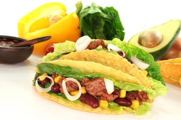 Μεξικού tacos με κιμά — Φωτογραφία Αρχείου