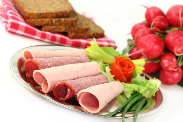 Sausage Platter — Stock Photo, Image