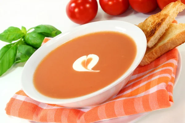 Tomato Cream Soup — Stock Photo, Image
