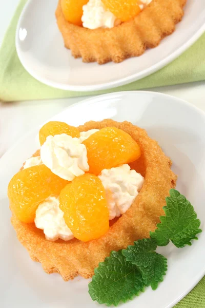 Mandarinky koláč — Stock fotografie