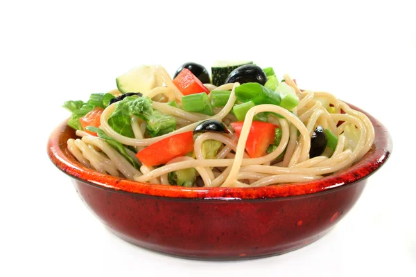 Spaghetti salade — Stockfoto