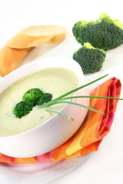 Sopa de crema de brócoli — Foto de Stock