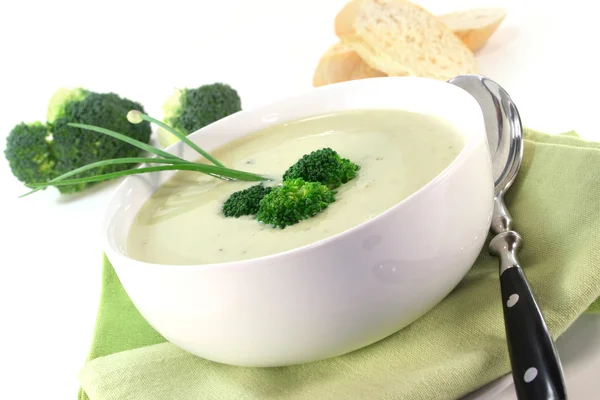 Broccoli crema zuppa — Foto Stock