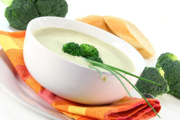 Sopa de crema de brócoli — Foto de Stock