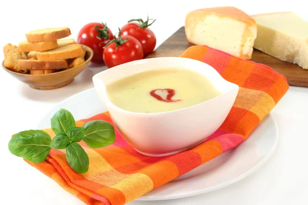 Cheese Cream Soup — Stock Photo, Image
