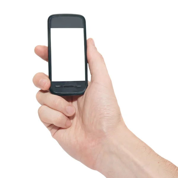 Téléphone portable dans la main — Photo
