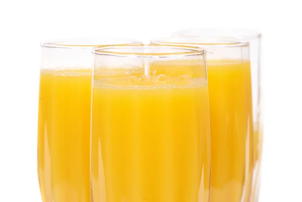 Brýle s pomerančovým džusem — Stock fotografie